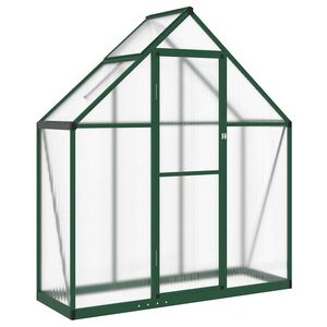 vidaXL Sere cu cadru de bază, verde, 169x58x195 cm, aluminiu