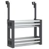 vidaXL Organizator sub chiuvetă, 34x12x26 cm, aluminiu