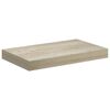 vidaXL Rafturi de perete suspendate, 4 buc., stejar, 40x23x3,8 cm, MDF
