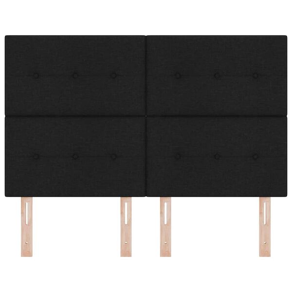 vidaXL Tăblie cap cu headboard Negru 160 cm Piele artificială