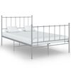 vidaXL Cadru de pat, gri, 120x200 cm, metal