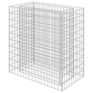 vidaXL Strat &icirc;nălțat gabion, 90x50x100 cm, oțel galvanizat