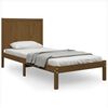 vidaXL Cadru de pat single, maro miere, 90x190 cm, lemn masiv de pin