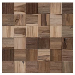 vidaXL Panou de perete 11 buc. natural 30 x 30 x 2 cm