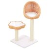 vidaXL Ansamblu pentru pisici cu st&acirc;lp funie sisal, natural, salcie