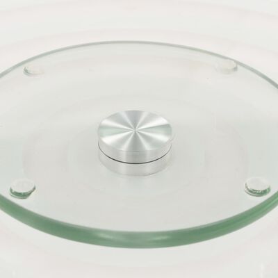 vidaXL Platouri rotative 2 buc. transparent, 30 cm, sticlă securizată