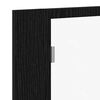 vidaXL Dulap cu oglindă pentru baie Stejar Negru 60 x 12 x 45 cm