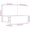vidaXL Noptieră Maroniu cerat 44 x 32,5 x 40 cm Lemn masiv de pin