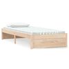 vidaXL Cadru de pat mic single, 75x190 cm, lemn masiv