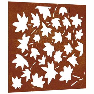 vidaXL Decorațiune perete grădină, 55x55cm, oțel corten, frunze arțar