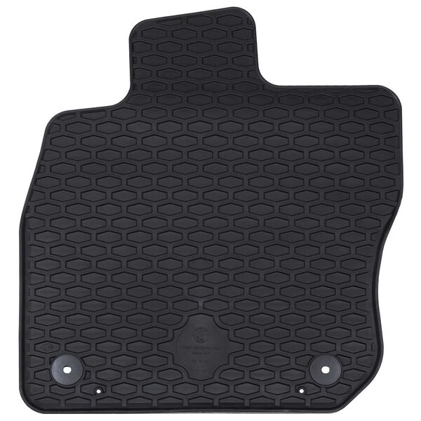 vidaXL Covor pentru mașină 4 pcs Negru Cauciuc