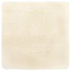 vidaXL Covor shaggy cu pom &icirc;nalt, NAVARRA, crem, 120x120 cm, poliester