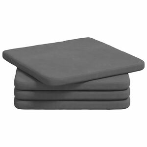 vidaXL Perne de Șezut 4 pcs Gri închis 40 x 40 x 3 cm