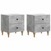 vidaXL Dulap de noapte 2 buc. Gri Beton 43 x 34,5 x 48 cm