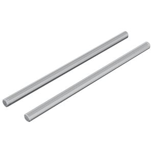 vidaXL Barele cu filet 2 pcs Argintiu M6 x 120 mm Metal