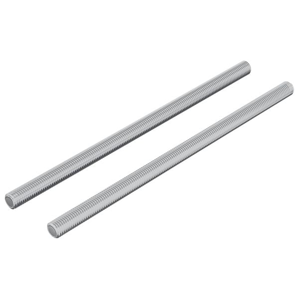 vidaXL Barele cu filet 2 pcs Argintiu M6 x 120 mm Metal