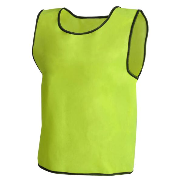 vidaXL Maiou de sport 10 buc. galben, mărime junior