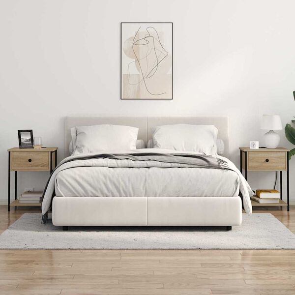 vidaXL Dulap de noapte Stejar Sonoma 42 x 41 x 56 cm Lemn compozit