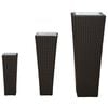 vidaXL Set de exterior 3 pcs Negru Metal