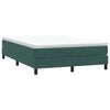 vidaXL Pat box spring cu saltea, verde &icirc;nchis, 160x210 cm, catifea