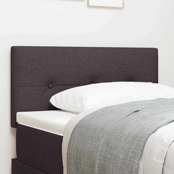 vidaXL Tăblie cap cu headboard Maro &icirc;nchis 90 cm Piele artificială