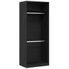 vidaXL Dulap Stejar Negru 80 x 50 x 200 cm Lemn prelucrat