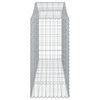 vidaXL Coșuri gabion arcuite 9 buc, 200x50x100/120 cm, fier galvanizat