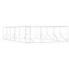 vidaXL Padoc de exterior pentru c&acirc;ini argintiu 6x10x2m oțel galvanizat