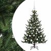 vidaXL Brad de Crăciun artificial cu glob 120 cm 150 LED-uri Alb cald