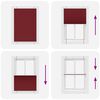 vidaXL Jaluzea plisată Bordeaux Roșu 90x100 cm Lățime țesătură 89,4 cm
