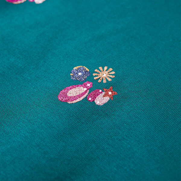 Bluzon pentru copii, verde &icirc;nchis, 140