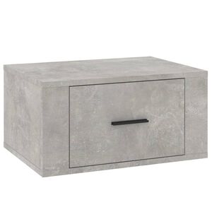 vidaXL Noptieră de perete, gri beton, 50x36x25 cm