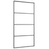 vidaXL Ușă glisantă, negru, 102,5x205 cm, aluminiu și sticlă ESG