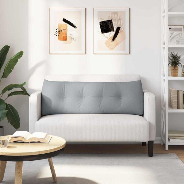 vidaXL Perna pentru spate Gri deschis 140 x 24 x 50 cm țesătură