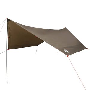 vidaXL Prelată de camping, maro, 438x376x212 cm, impermeabilă