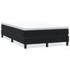 vidaXL Pat cu arcuri fără saltea negru 120x220 cm catifea
