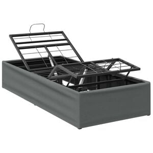 vidaXL Cadru Electric Ajustabil pentru Pat Gri &icirc;nchis