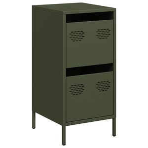 vidaXL Dulap, verde măsliniu, 35x39x73,5 cm, oțel laminat la rece