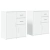 vidaXL Dulapuri, 2c., alb, 60x31x70 cm, lemn prelucrat