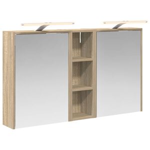 vidaXL Set dulap baie pentru 3 pcs 106 x 16 x 62,5 cm Lemn compozit