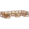 vidaXL Set de canapele de exterior 11 pcs natural Lemn Solid de Acacia