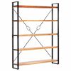 vidaXL Bibliotecă cu 5 rafturi, 140x30x180 cm, lemn masiv de acacia
