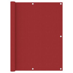 vidaXL Paravan de balcon, roșu, 120 x 500 cm, țesătură oxford