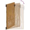 vidaXL Poartă de grădină 85x150 cm, oțel corten, design cu iarbă