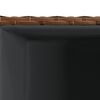 vidaXL Jardiniere de grădină, 2 buc., maro, 30x30x60 cm, poliratan