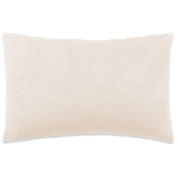 vidaXL Set perne decorative, 2 buc., ivoar, 40x60 cm, textil