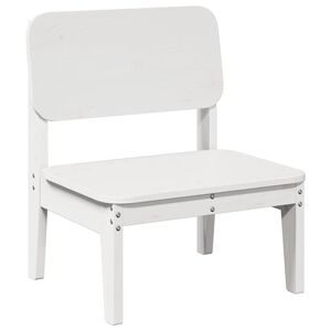vidaXL Scaun de grădină, alb,60x52,5x72 cm, lemn masiv de pin