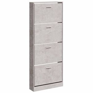 vidaXL Pantofar, gri beton, 59x17x150 cm, lemn compozit