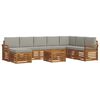 vidaXL Seturi de canapele cu pernă 9 pcs Gri natural și deschis