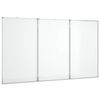 vidaXL Tablă magnetică pliabilă, alb, 180x100x1,7 cm, aluminiu